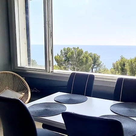 Superbe Studio Vue Mer - Plage, Piscine Et Tennis Prive Appartement Bandol
